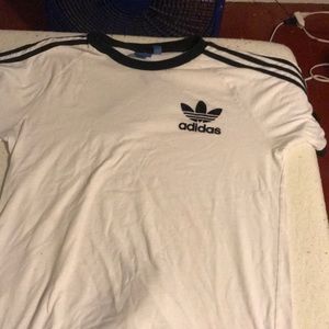 white adidas t-shirt